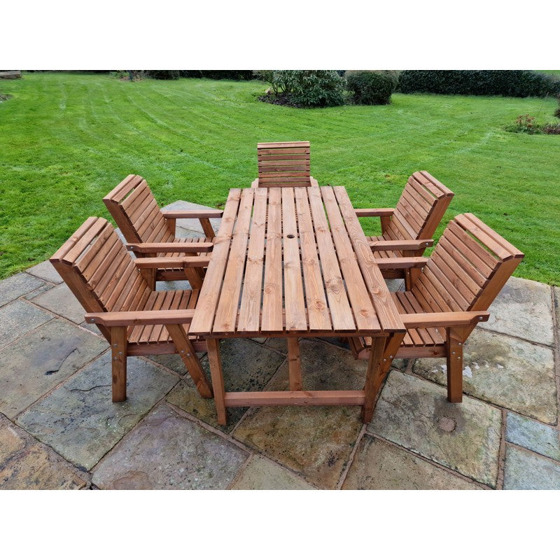 Swedish Redwood Garden Furniture Set by Croft - 5 Seats - Croft Home & Garden