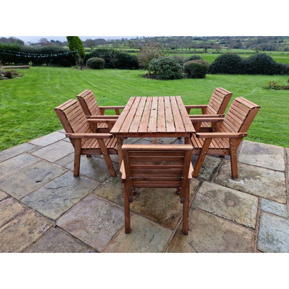 Swedish Redwood Garden Furniture Set by Croft - 5 Seats - Croft Home & Garden