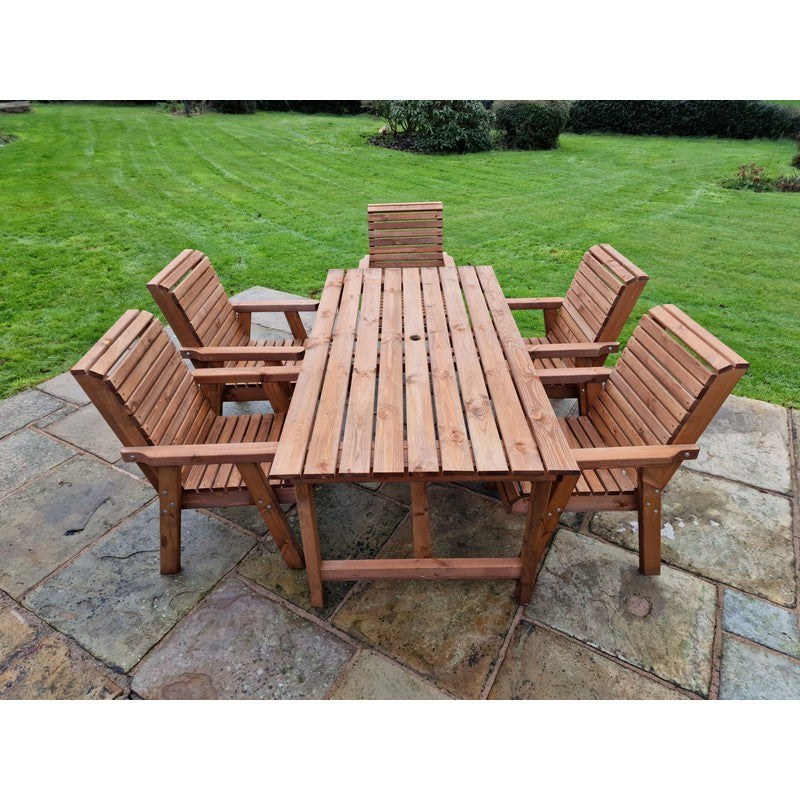 Swedish Redwood Garden Furniture Set by Croft - 5 Seats - Croft Home & Garden