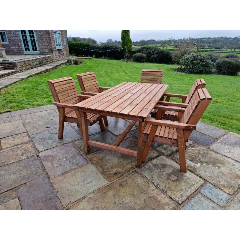 Swedish Redwood Garden Furniture Set by Croft - 5 Seats - Croft Home & Garden