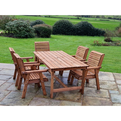 Swedish Redwood Garden Furniture Set by Croft - 5 Seats - Croft Home & Garden