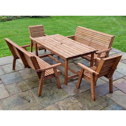 Swedish Redwood Garden Furniture Set by Croft - 8 Seats - Croft Home & Garden