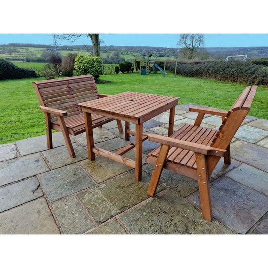 Swedish Redwood Garden Furniture Set by Croft - 4 Seats - Croft Home & Garden