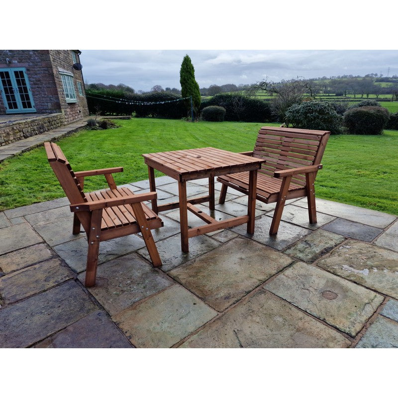 Swedish Redwood Garden Furniture Set by Croft - 4 Seats - Croft Home & Garden