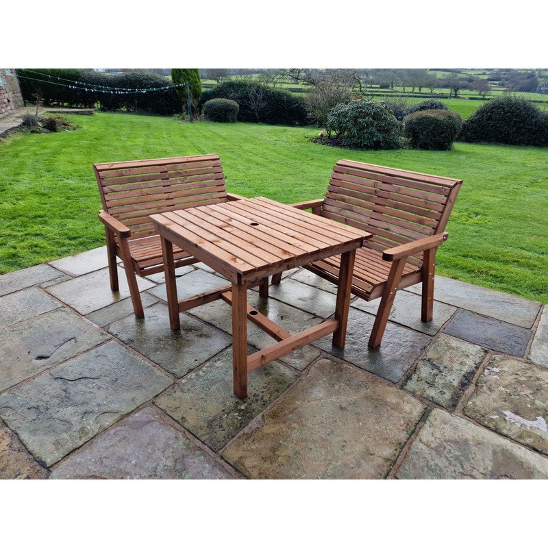 Swedish Redwood Garden Furniture Set by Croft - 4 Seats - Croft Home & Garden