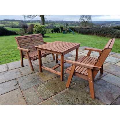 Swedish Redwood Garden Furniture Set by Croft - 4 Seats - Croft Home & Garden