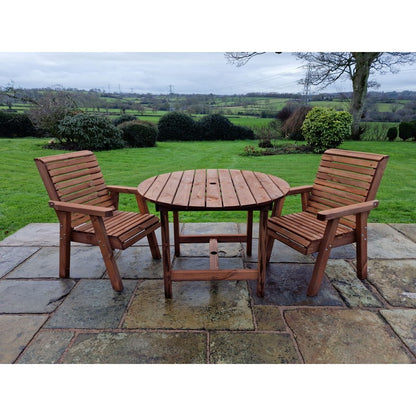 Swedish Redwood Garden Bistro Set by Croft - 2 Seat