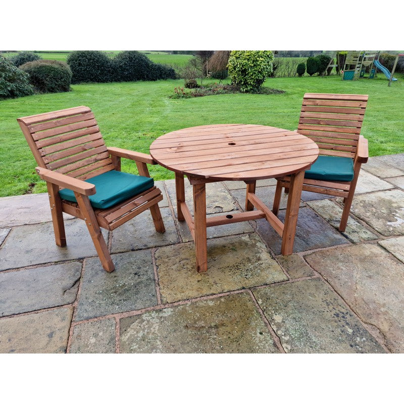 Swedish Redwood Garden Bistro Set by Croft - 2 Seat