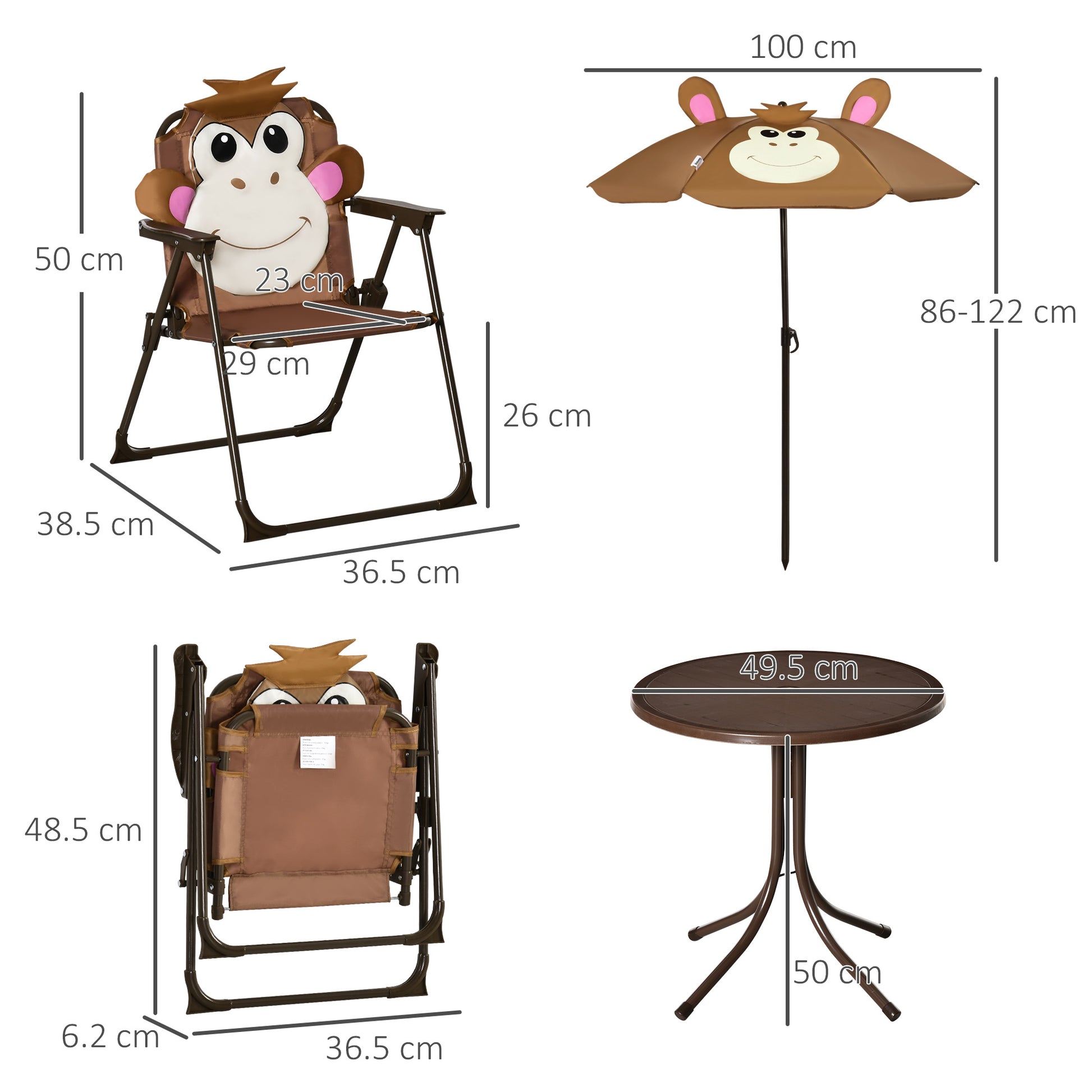 Outsunny Kids Picnic & Table Chair set