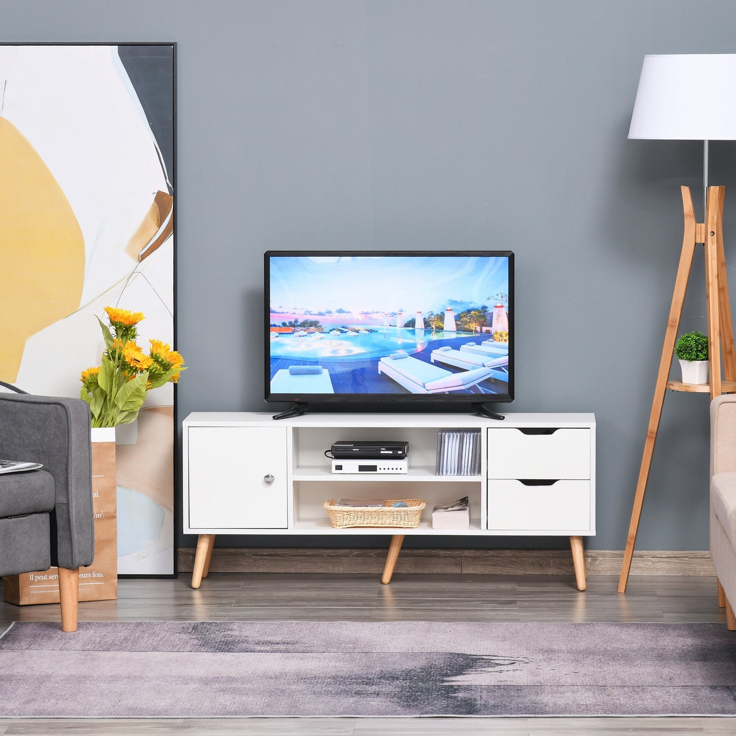 Homcom Scandinavian-Style TV Stand