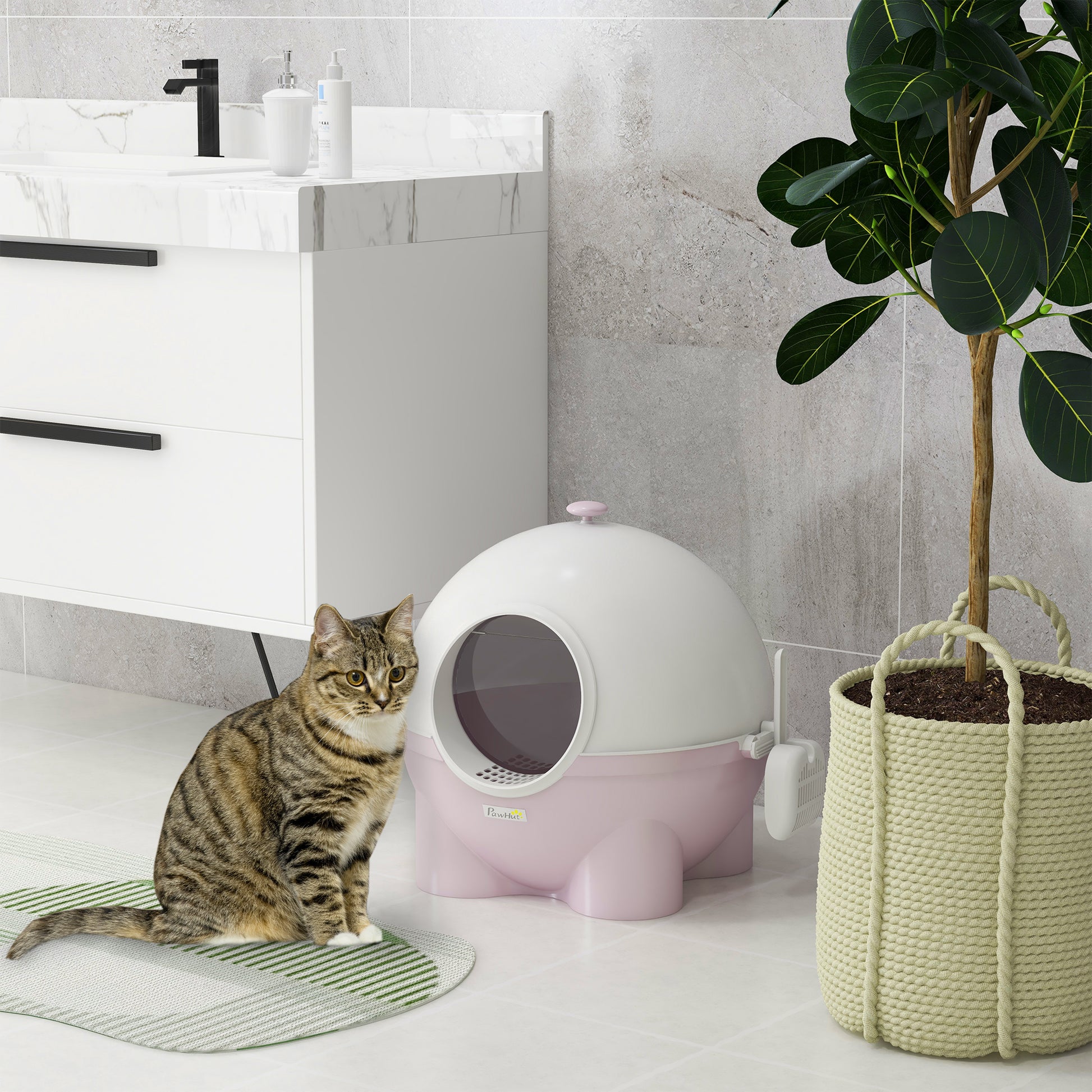 PawHut Large Cat Litter Box