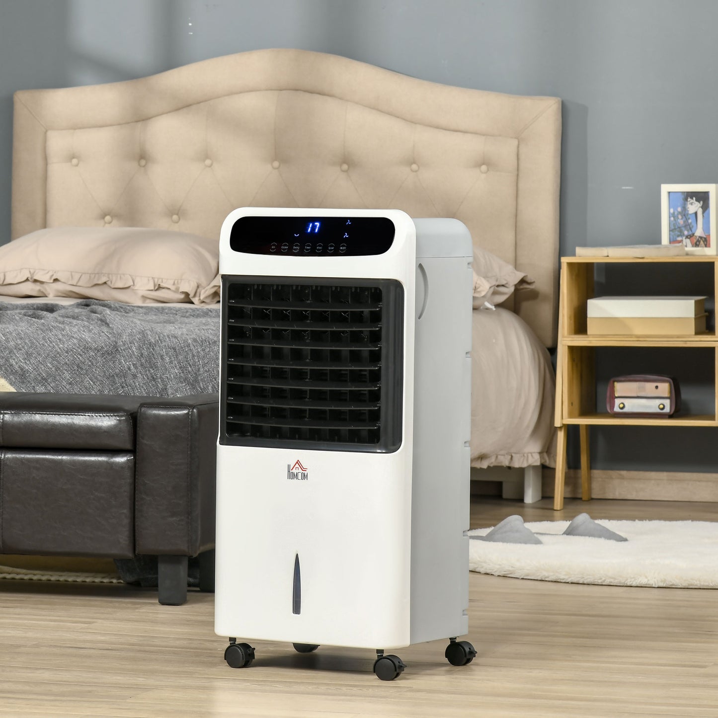 12L Multifunction Three Speed Air Cooler With Remote Control White by Homcom