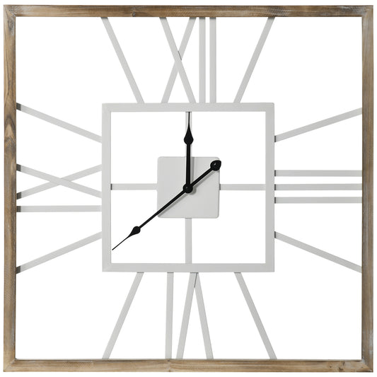 Homcom Vintage Large Wall Clock with Roman Numerals