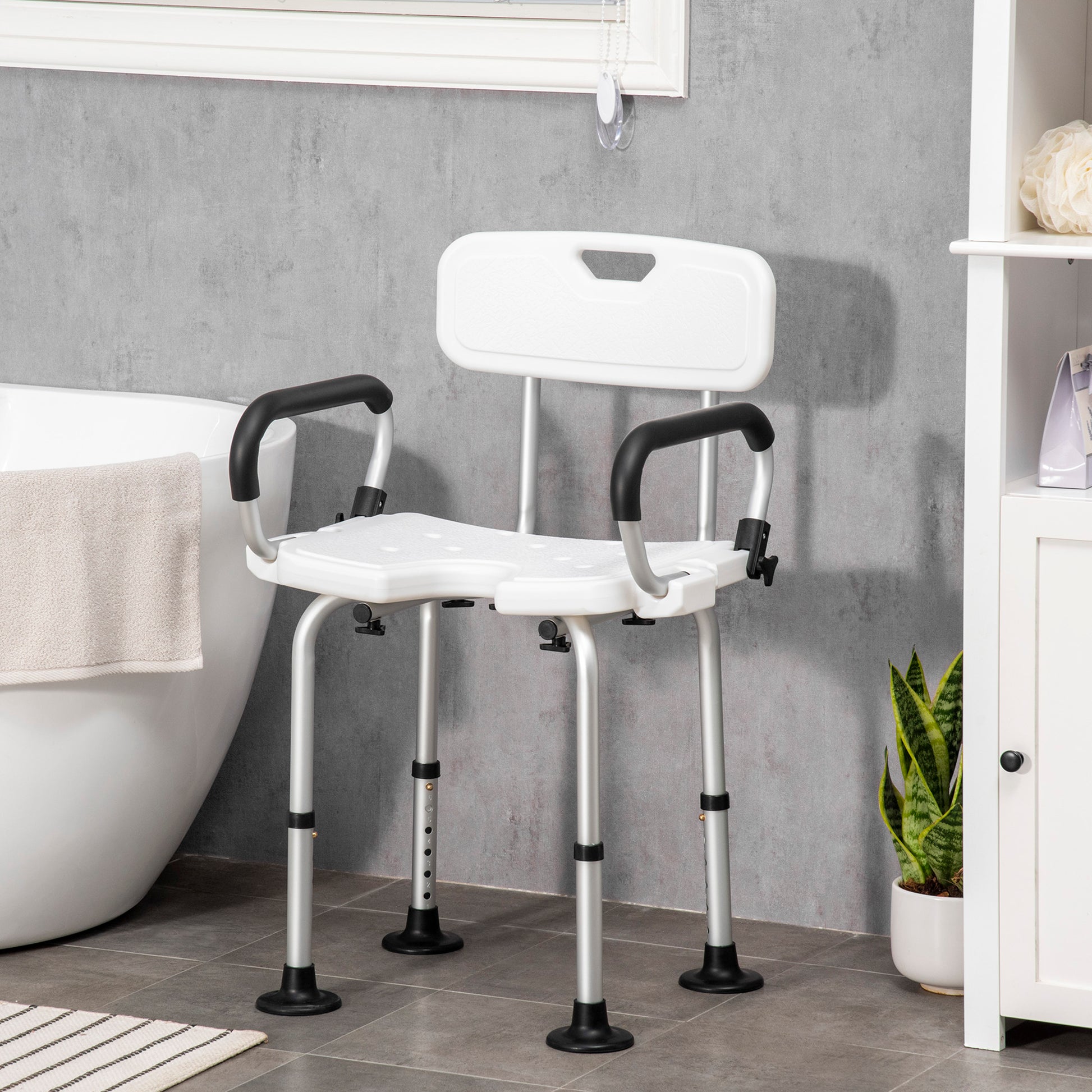 Homcom Shower Chair for the Elderly and Disabled