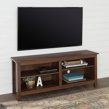 Classic TV Unit Brown 4 Shelves