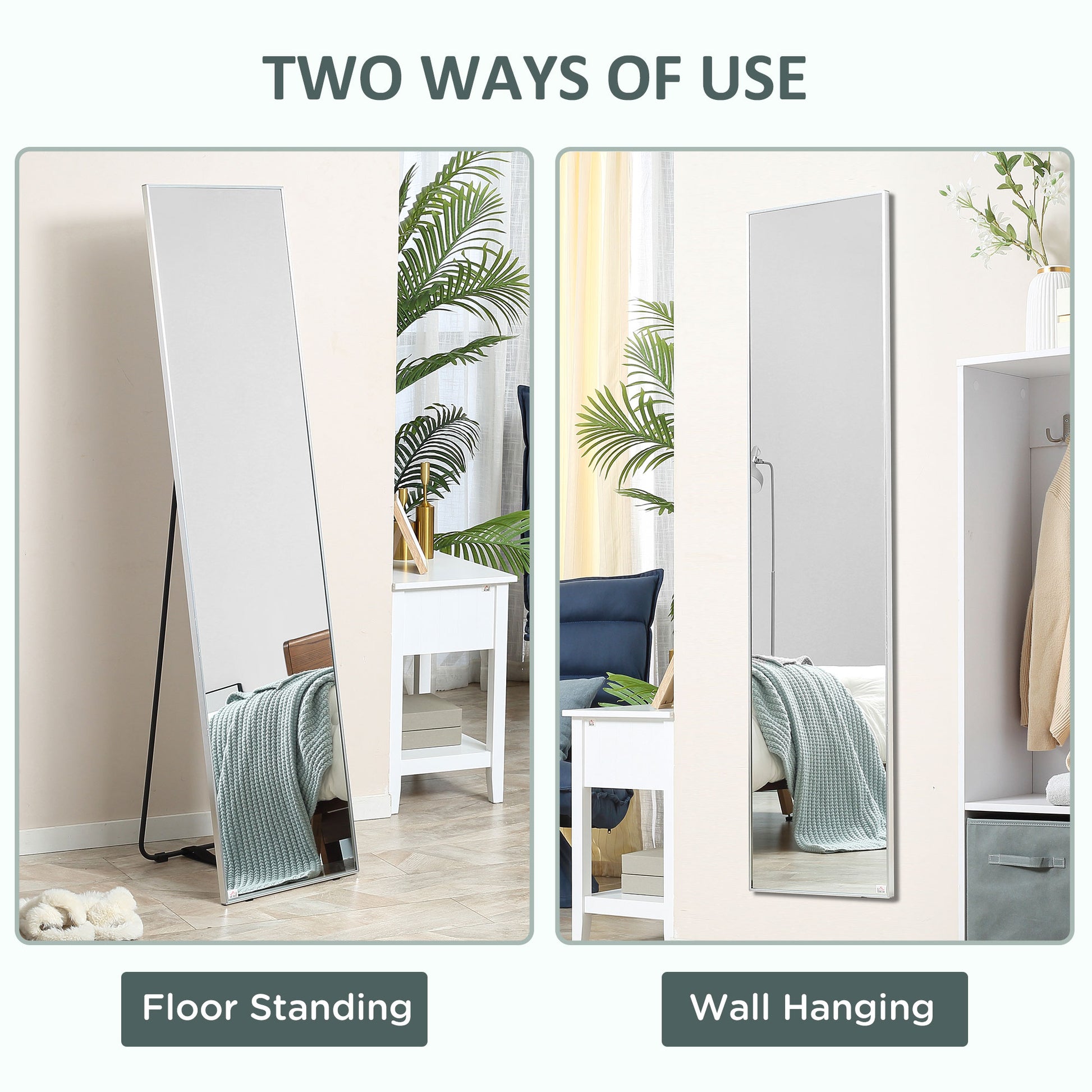 Homcom Full Length Mirror Wall-Mounted