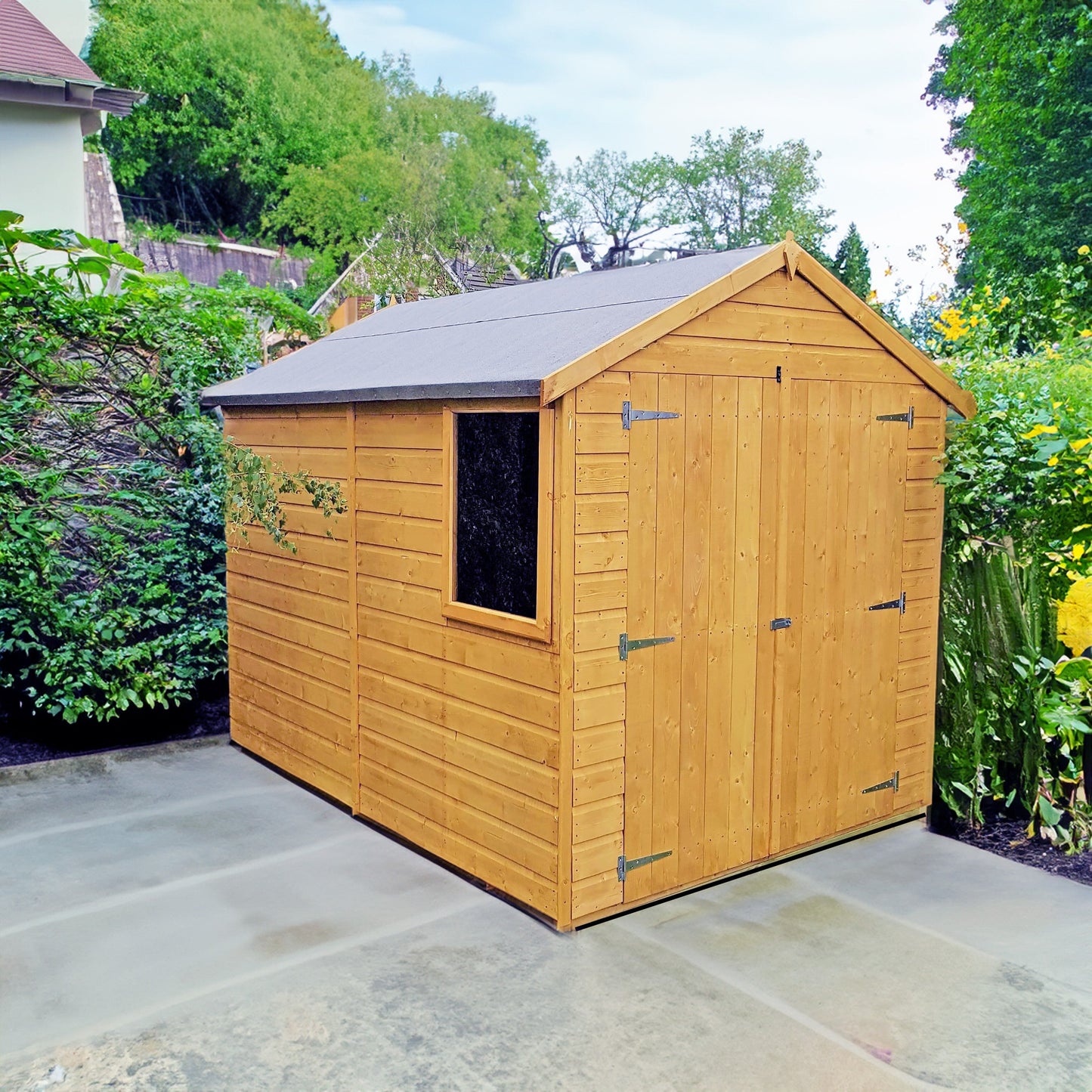 Shire Warwick 6' 6" x 8' 1" Apex Shed - Premium Dip Treated Shiplap