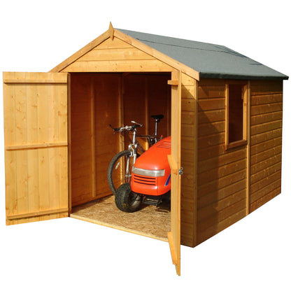 Shire Warwick 6' 6" x 8' 1" Apex Shed - Premium Dip Treated Shiplap