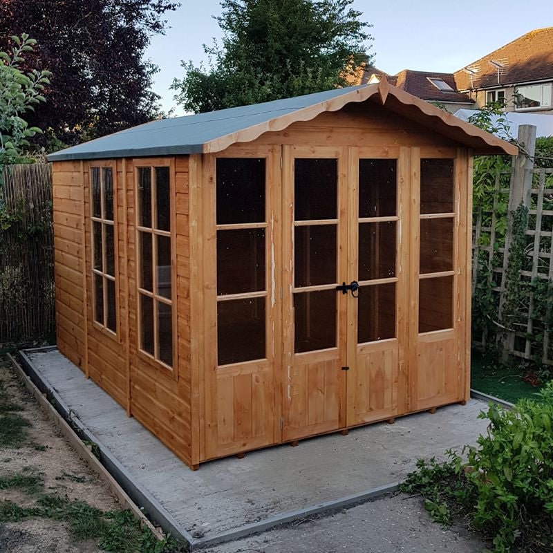 Shire Westminister 7' 1" x 14' 3" Apex Summerhouse - Premium 12mm Cladding Shiplap