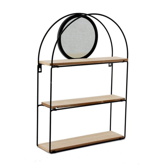 Essentials Shelving Unit Black 3 Shelves