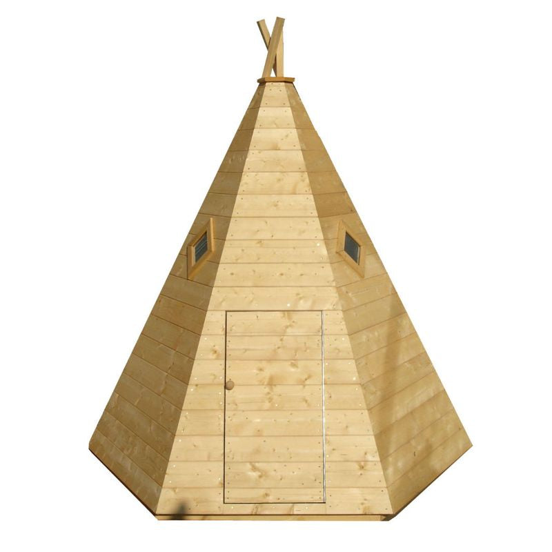 Shire Wigwam 6' 11" x 6' Wigwam Children's Playhouse - Premium Dip Treated Shiplap