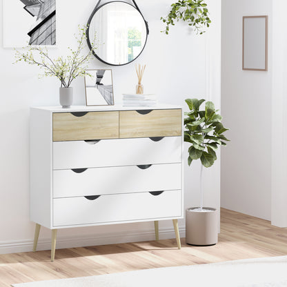 Homcom Nordic Style Chest Of Drawers