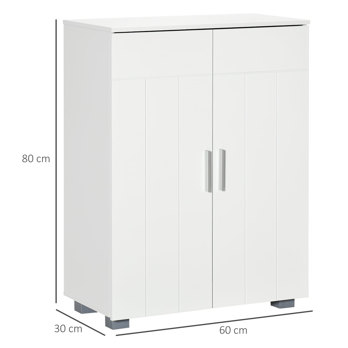 kleankin Modern Bathroom Floor Cabinet