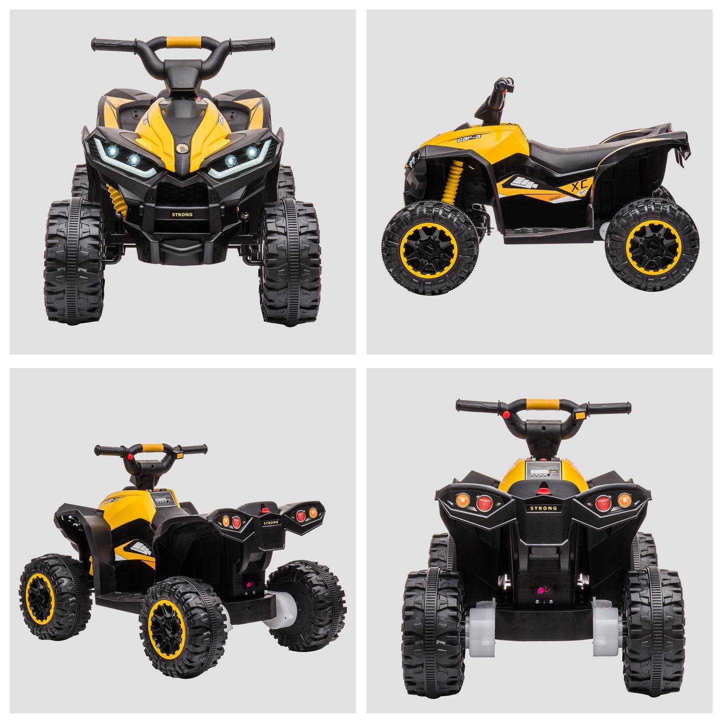 Homcom 12V Quad Bike with Forward Reverse Functions