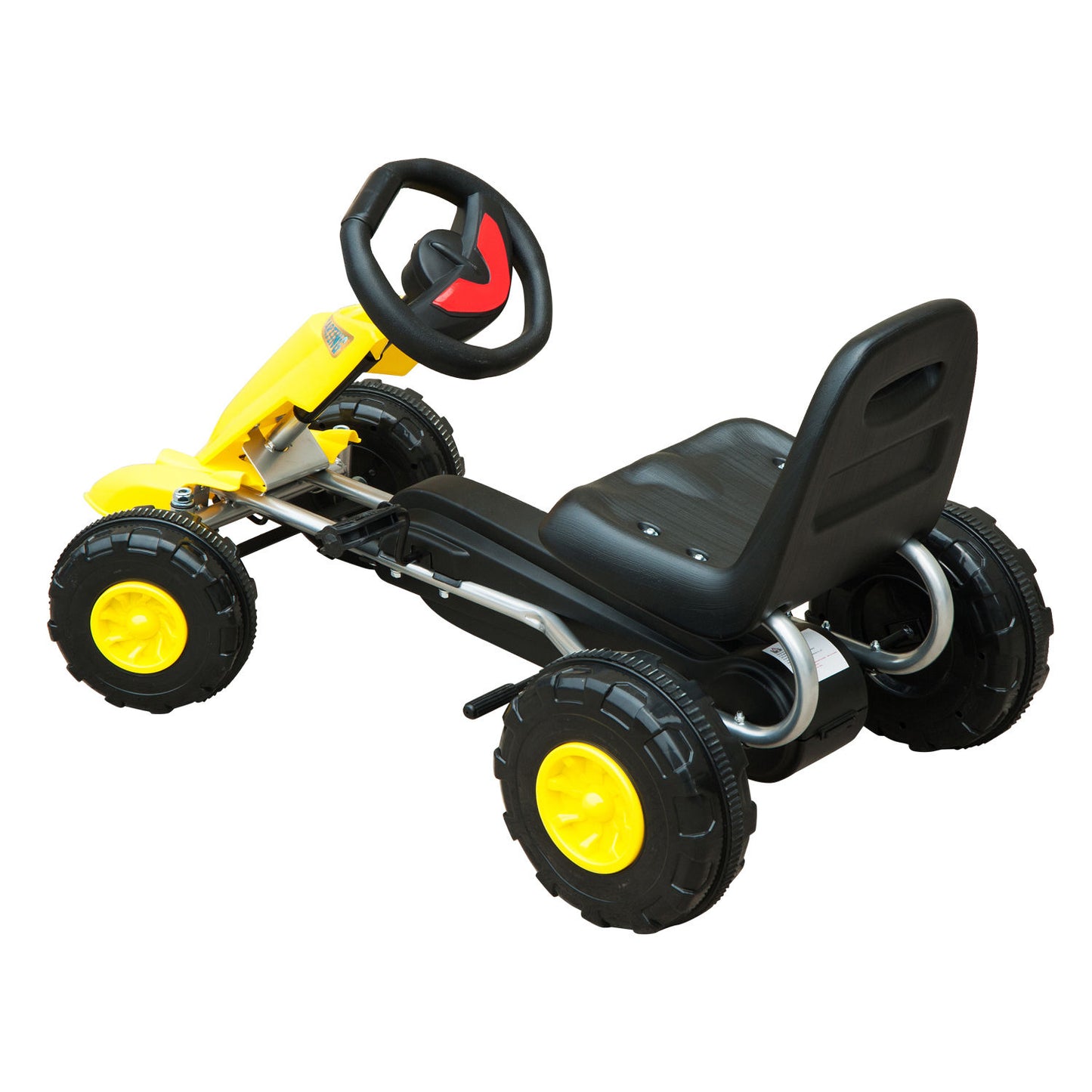 Homcom Pedal Go Kart-Yellow/Black