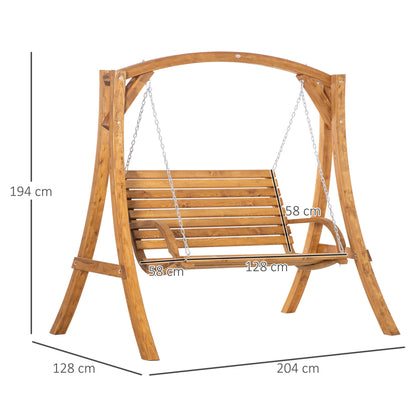 Outsunny 2 Seater Garden Swing Seat Swing Chair