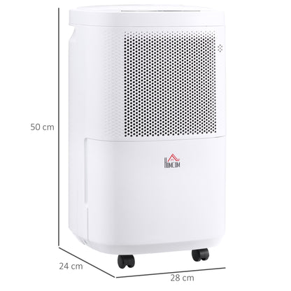 Homcom 10L/Day 2200ML Portable Quiet Dehumidifier with WiFi Smart App Control