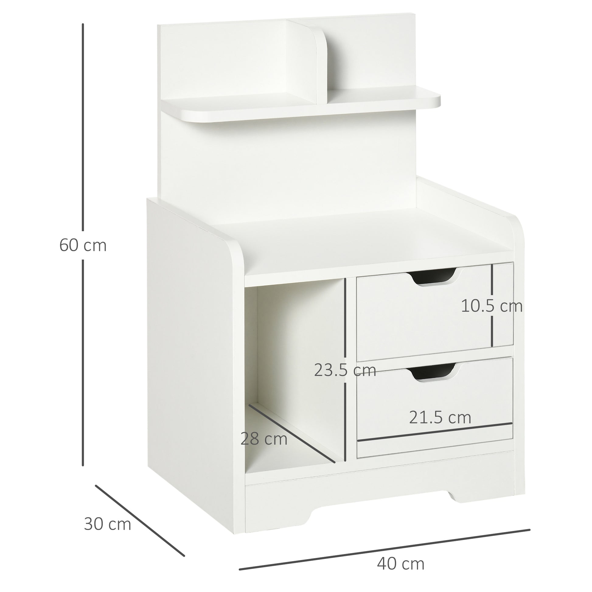 Homcom Bedside Table