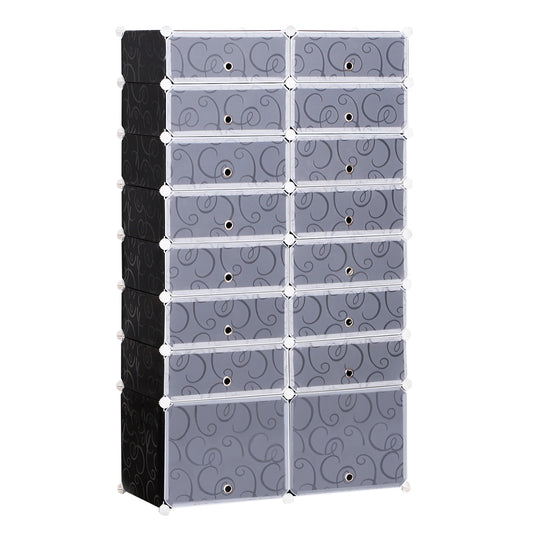 Homcom 16 Cube Shoe Rack