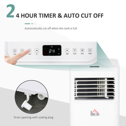 A Rated 9,000 BTU Portable Air Conditioner With Remote & 24 Hour Timer by Homcom