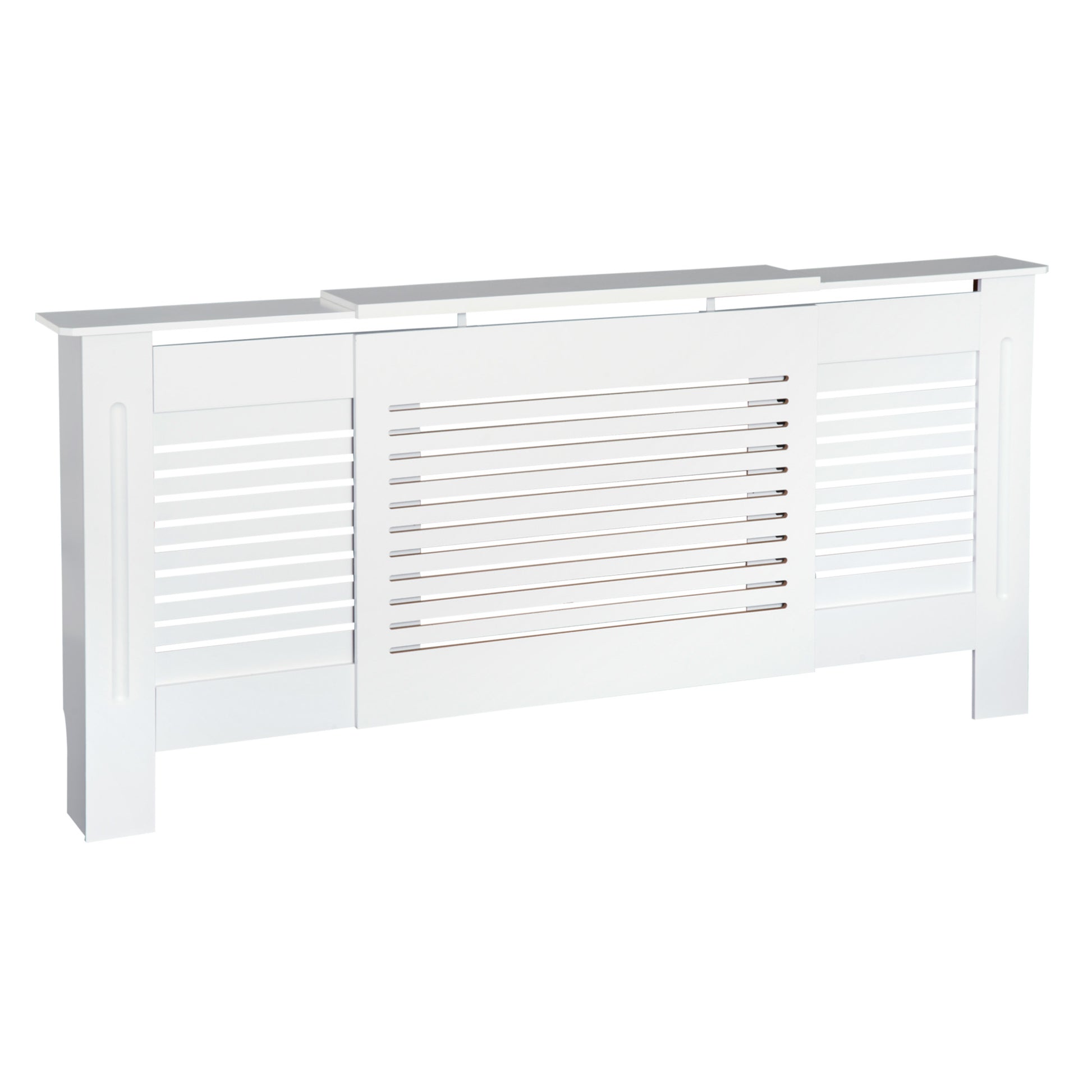 Homcom 145-210L x 21W x 83H cm Extendable Medium-density fibreboard Radiator Cover - White