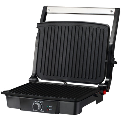 2000W Heath Grill With Cool Touch Handle Silver & Black by Homcom