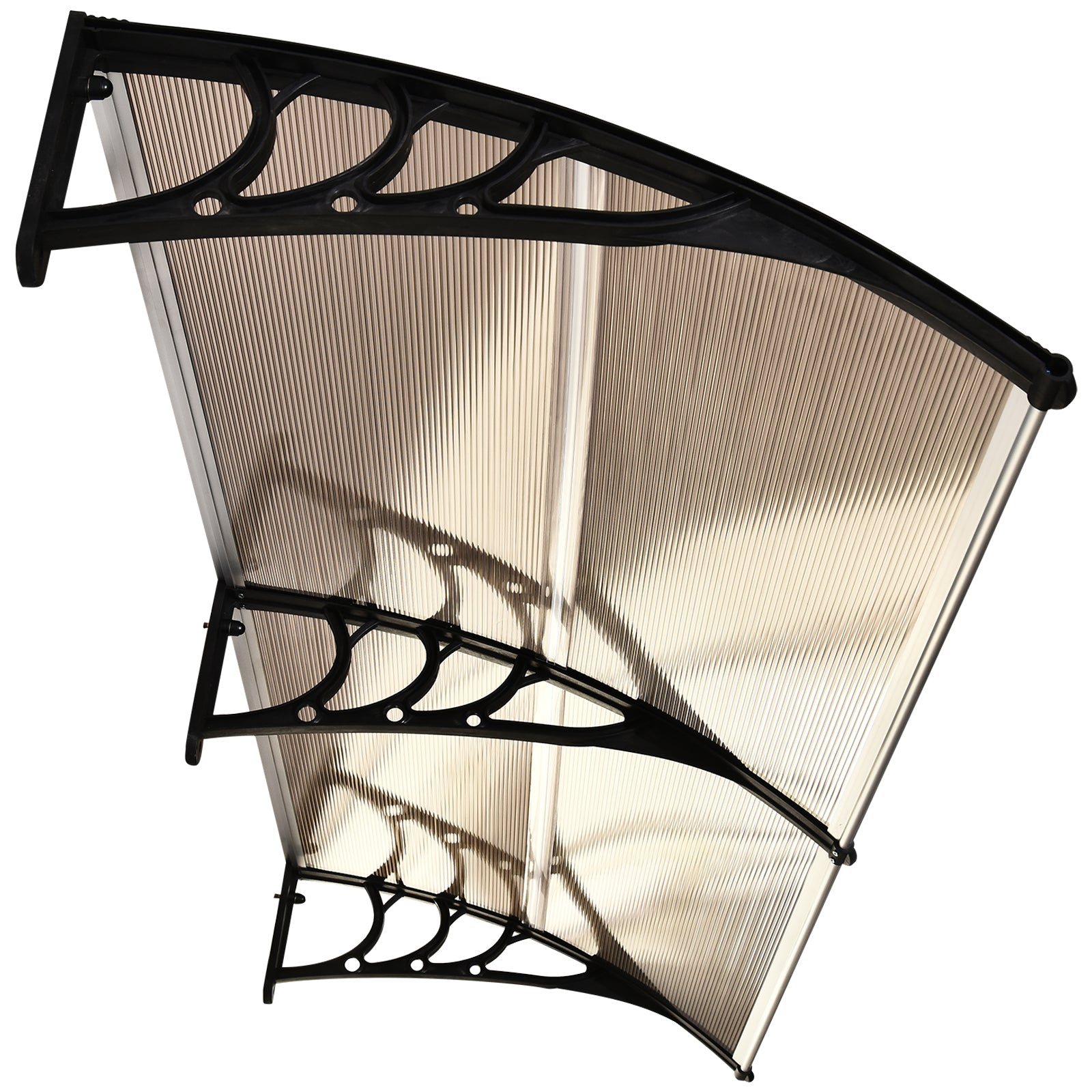 Outsunny 75 x 195 cm Curved Door Window Awning Canopy