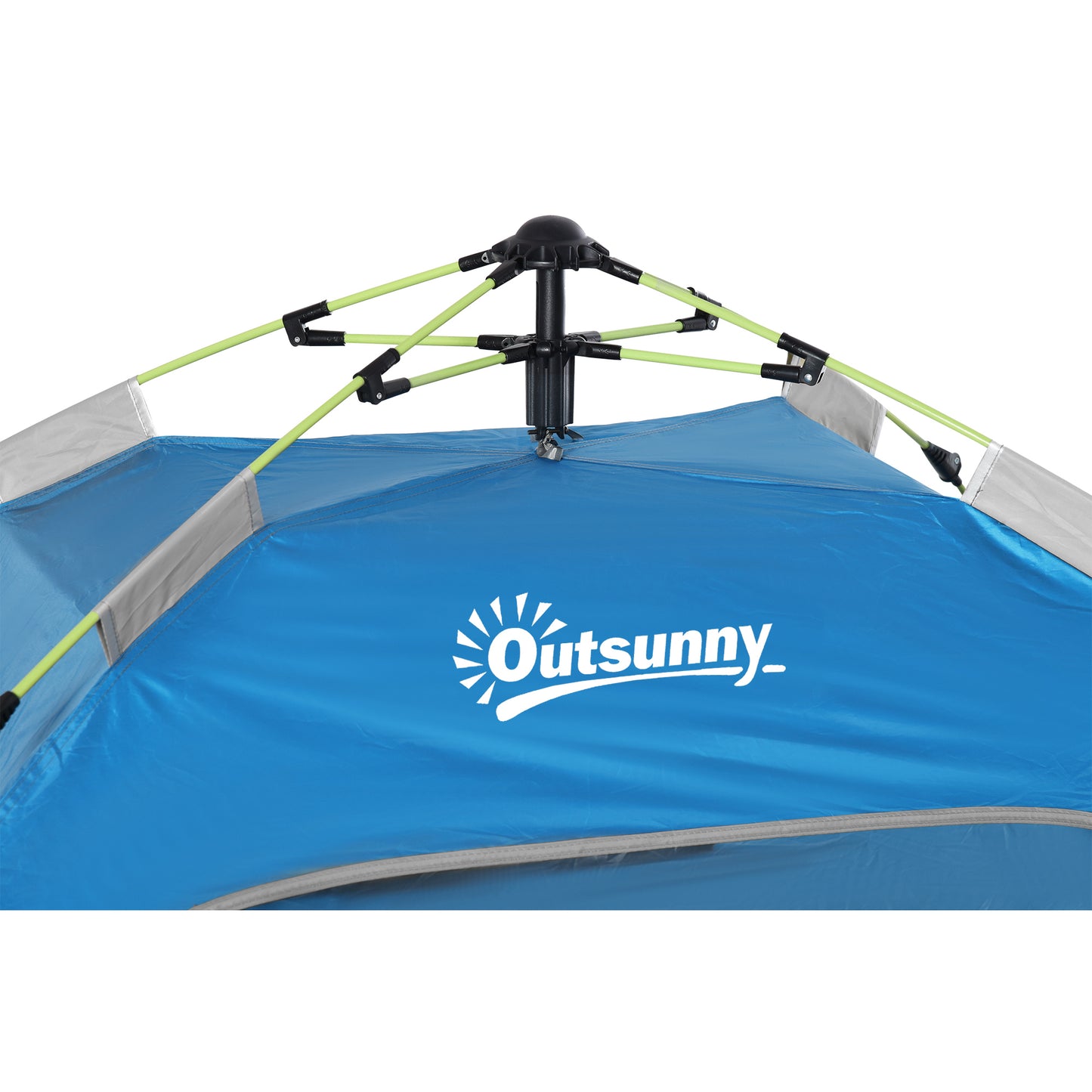 Outsunny Beach Tent for 1-2 Person Pop-up Design with 2 Mesh Windows & 2 Doors Sky Blue