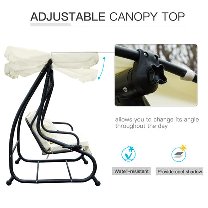 Outsunny 2-in-1 Swing Chair