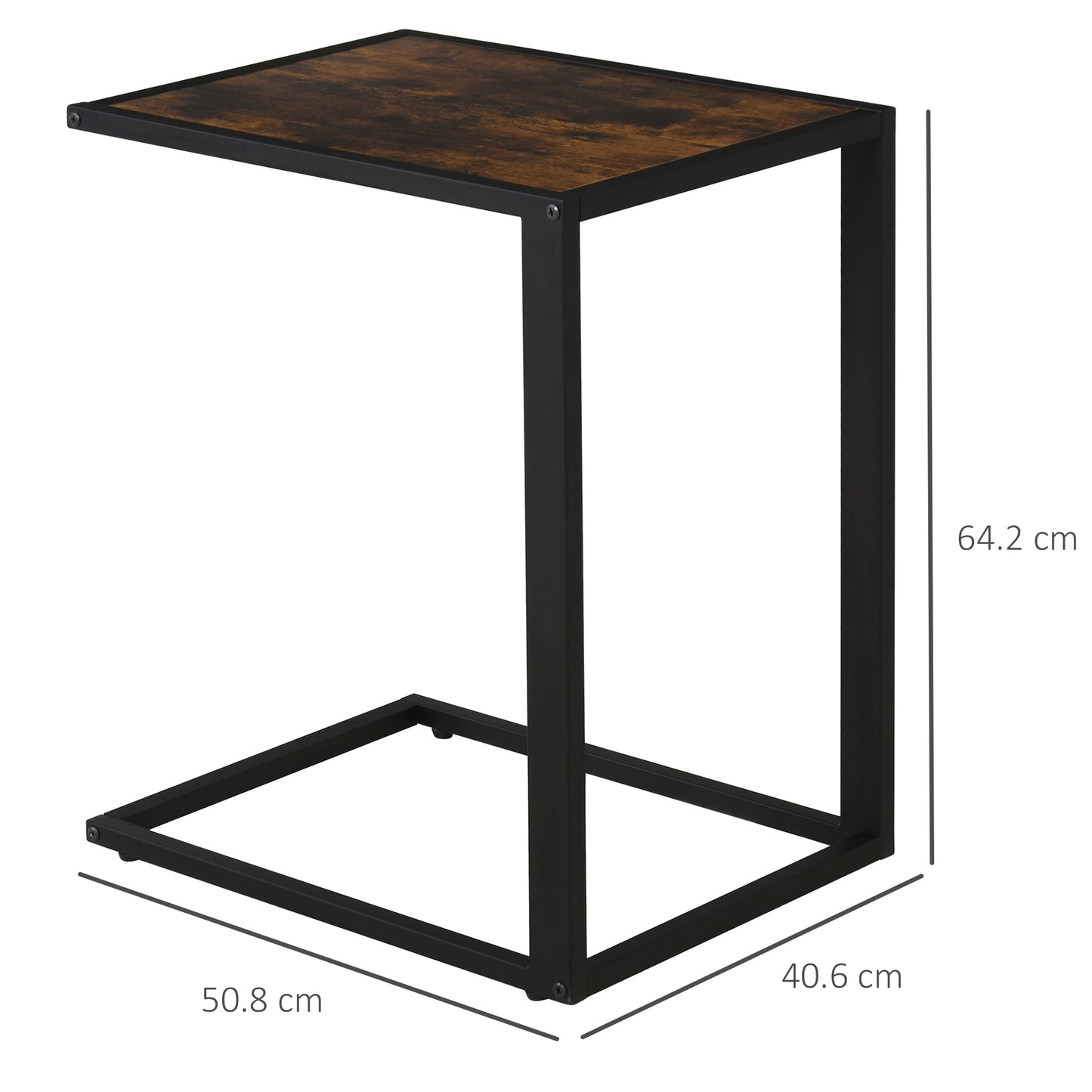 Homcom C-Shaped Side Table