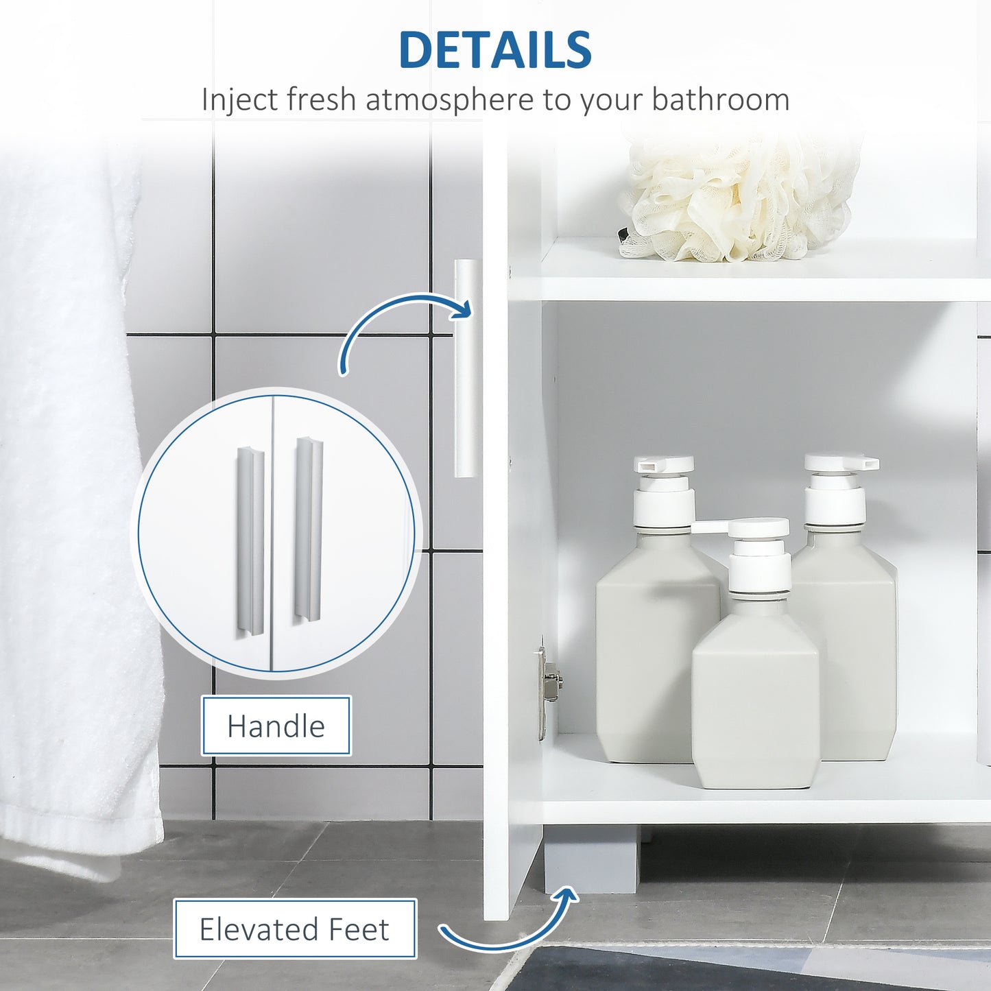 kleankin Pedestal Under Sink Cabinet