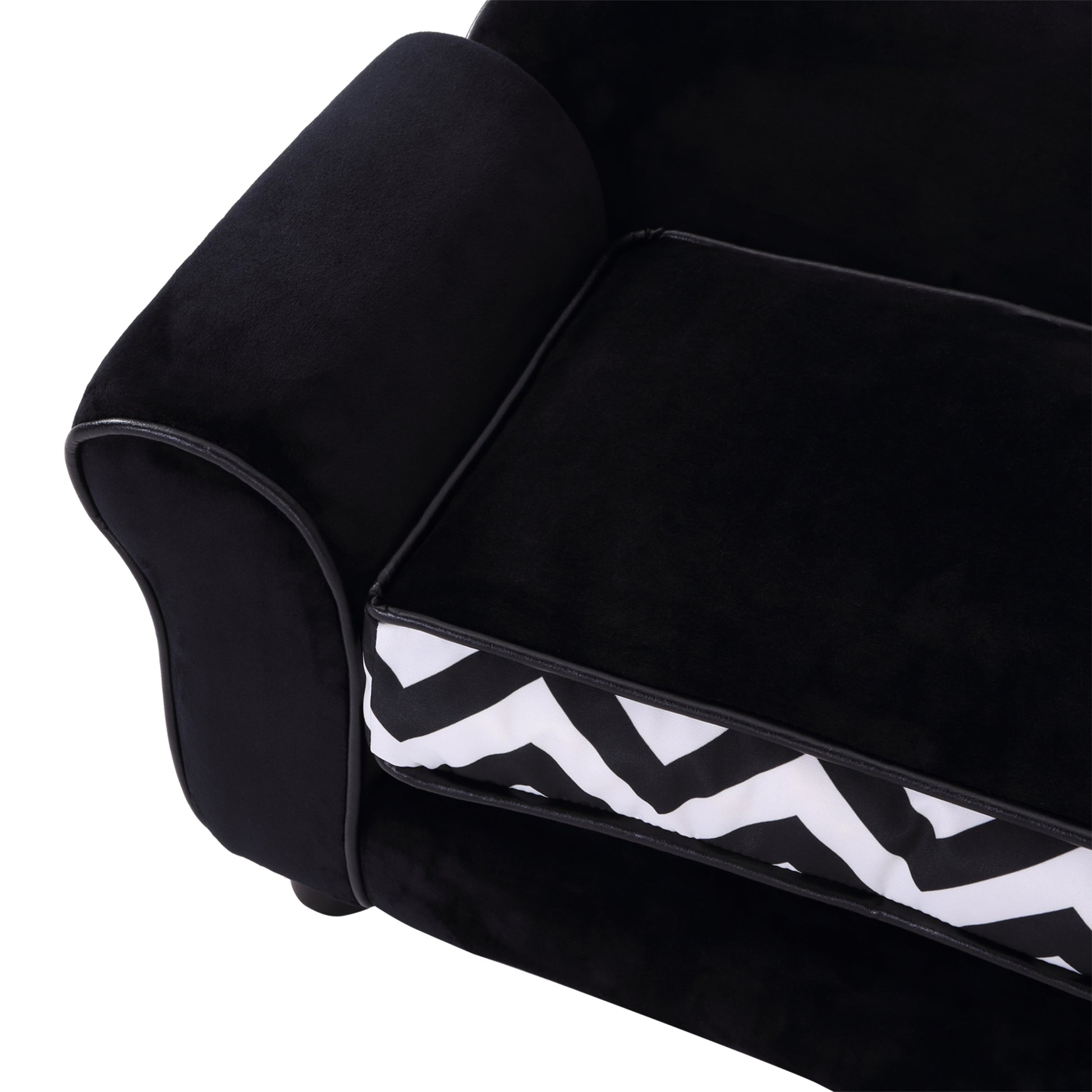 PawHut Velvet-Feel Small Dog Pet Bed - Black