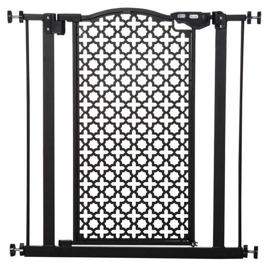 PawHut 74-80 cm Pressure Fit Safety Gate for Doorways and Staircases