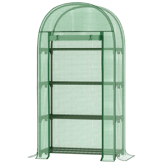 Outsunny 80 x 49 x 160cm Mini Greenhouse for Outdoor