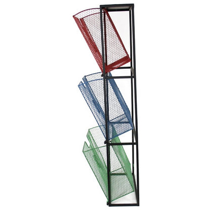 Contemporary Shelving Unit Metal Multicoloured