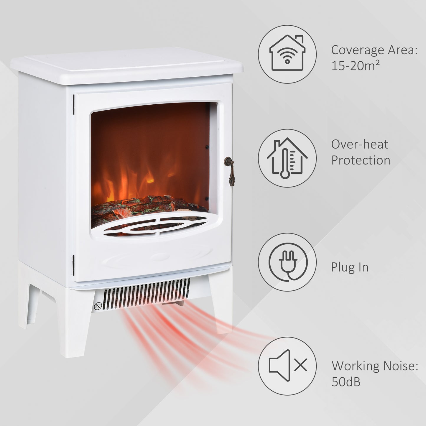 Homcom Electric Fireplace Stove