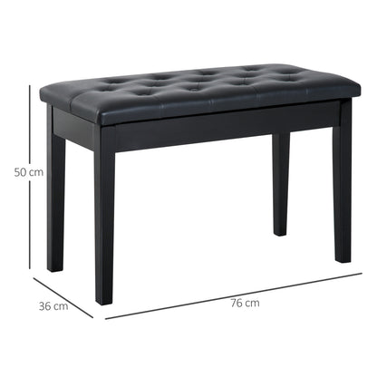 Homcom Faux Leather Piano Bench