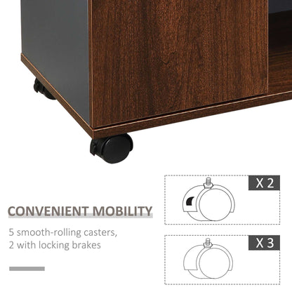 Homcom Lateral Filing Cabinet on Wheels