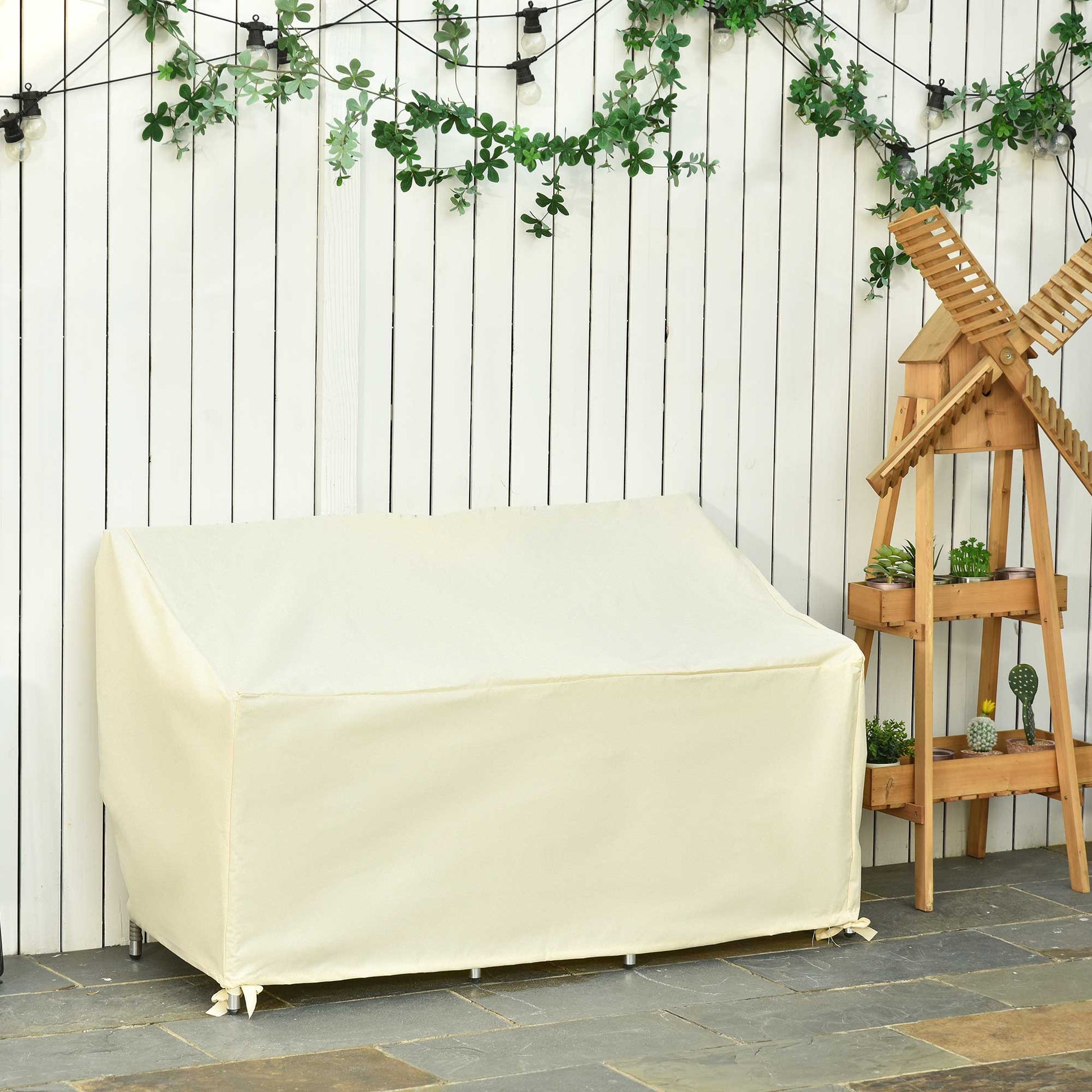 Outsunny Outdoor Furniture Cover 2 Seater Waterproof Protection Tough PVC Wind Rain Dust UV Shelter