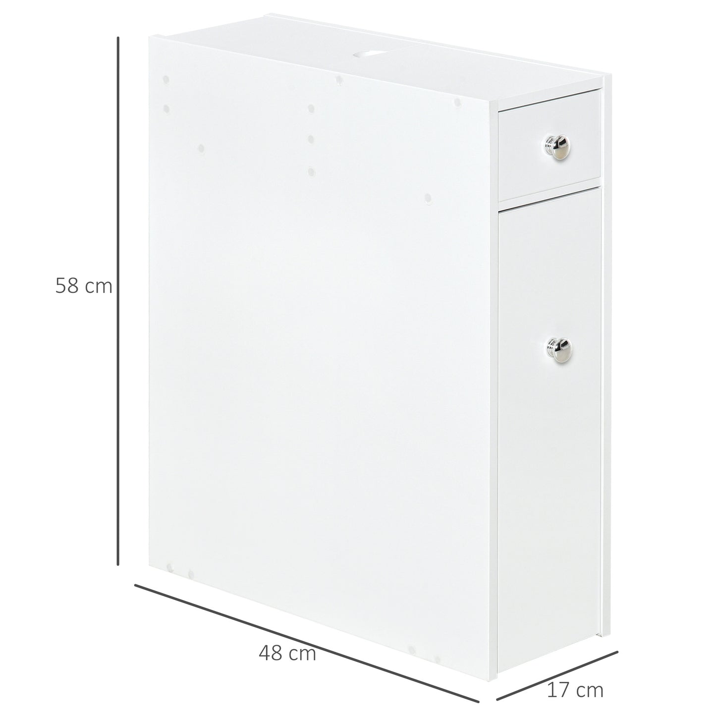 Homcom Bathroom Floor Storage Cabinet